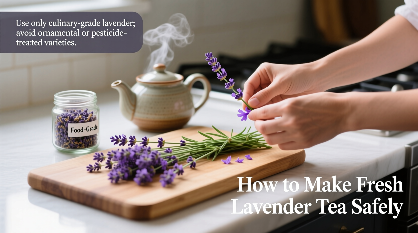 5 Steps to Perfect Lavender Tea | TheHomeSprouts
