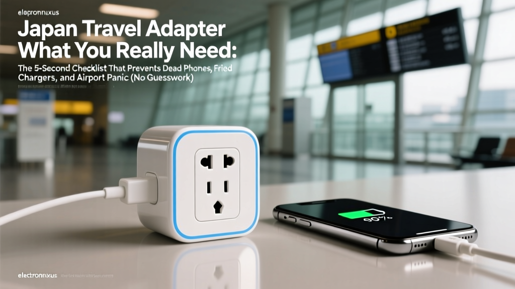 Japan Travel Adapter What You Really Need: The 5-Second Checklist That Prevents Dead Phones, Fried Chargers, and Airport Panic (No Guesswork)