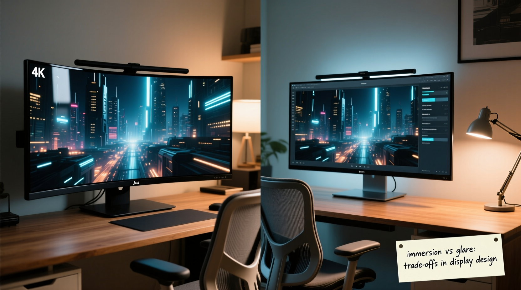 curved vs flat monitors is the immersion worth the screen glare risk