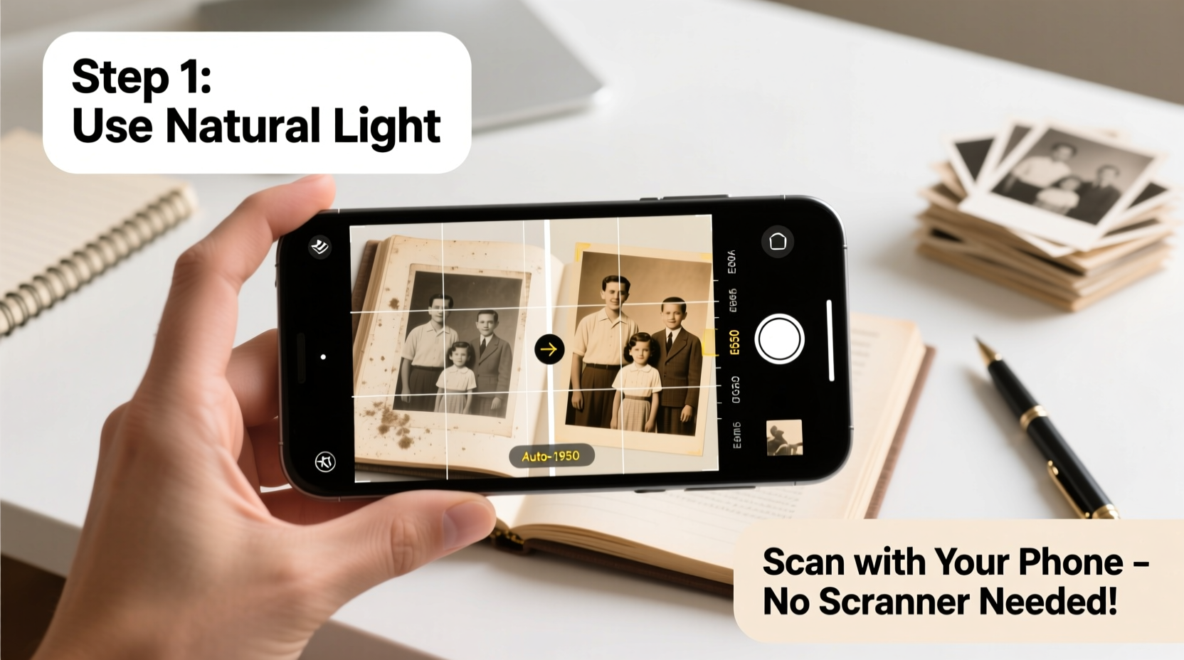 how to digitize old photo albums using your smartphone