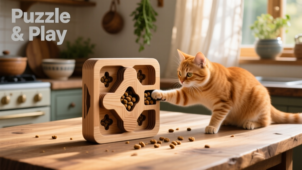 DIY Food Puzzles for Cats