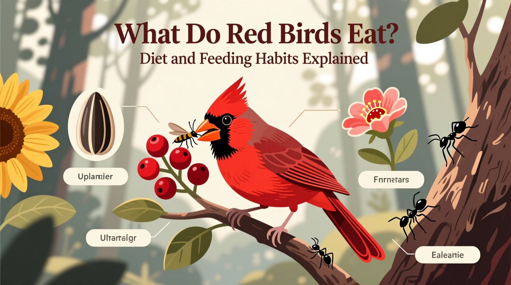 What Do Red Birds Eat? Diet and Feeding Habits Explained