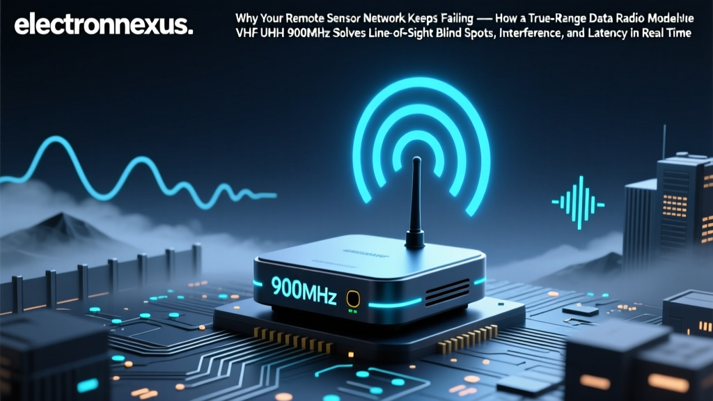 Why Your Remote Sensor Network Keeps Failing — How a True-Range Data Radio Modem VHF UHF 900MHz Solves Line-of-Sight Blind Spots, Interference, and Latency in Real Time
