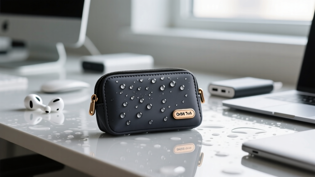 OrbitKey 2-in-1 Tech Accessory Pouch: Care & Water Resistance