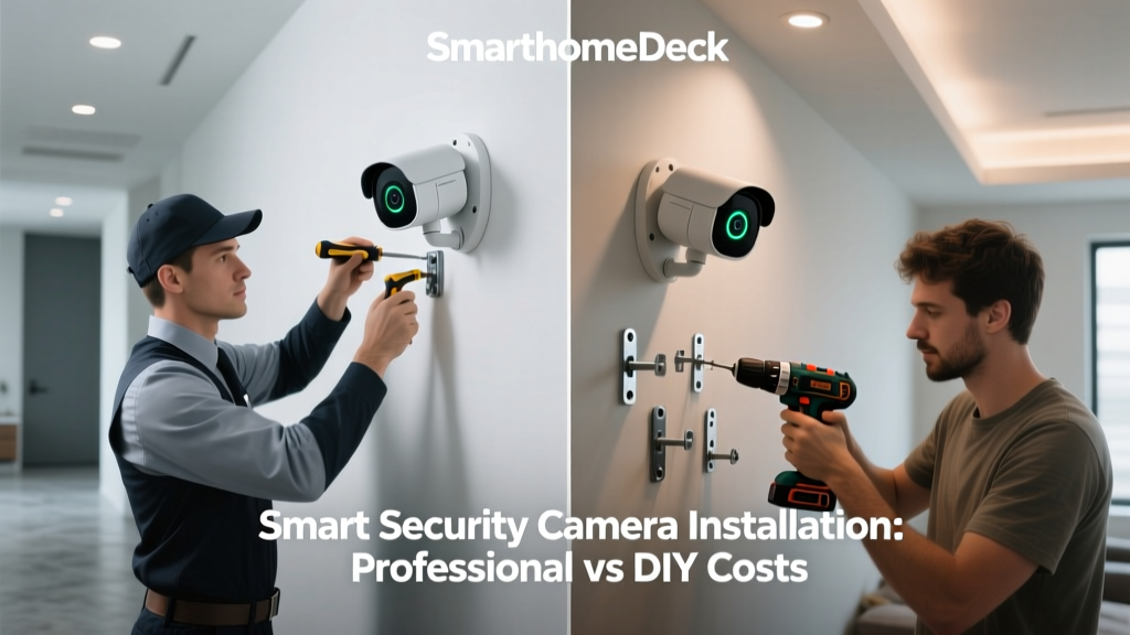 Smart Security Camera Installation: Professional vs DIY Costs