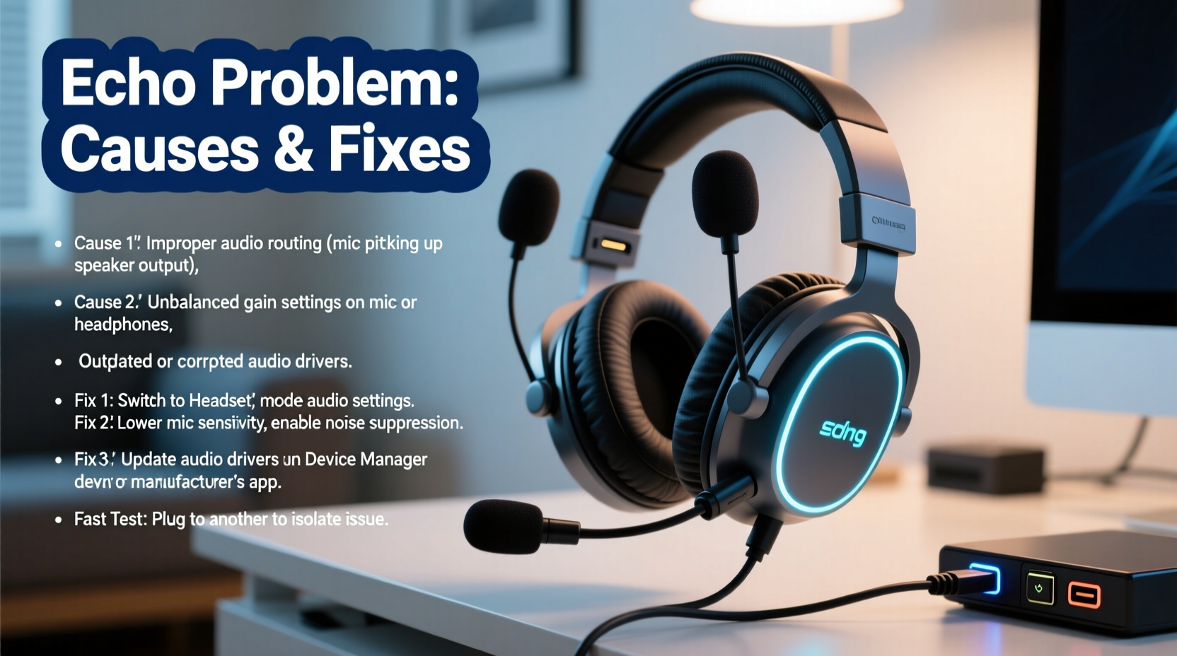 gaming headset echo problem why it happens and how to fix it fast