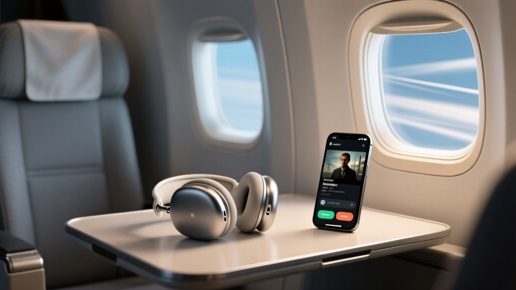 How to Watch Movies on Plane with Wireless Headphones