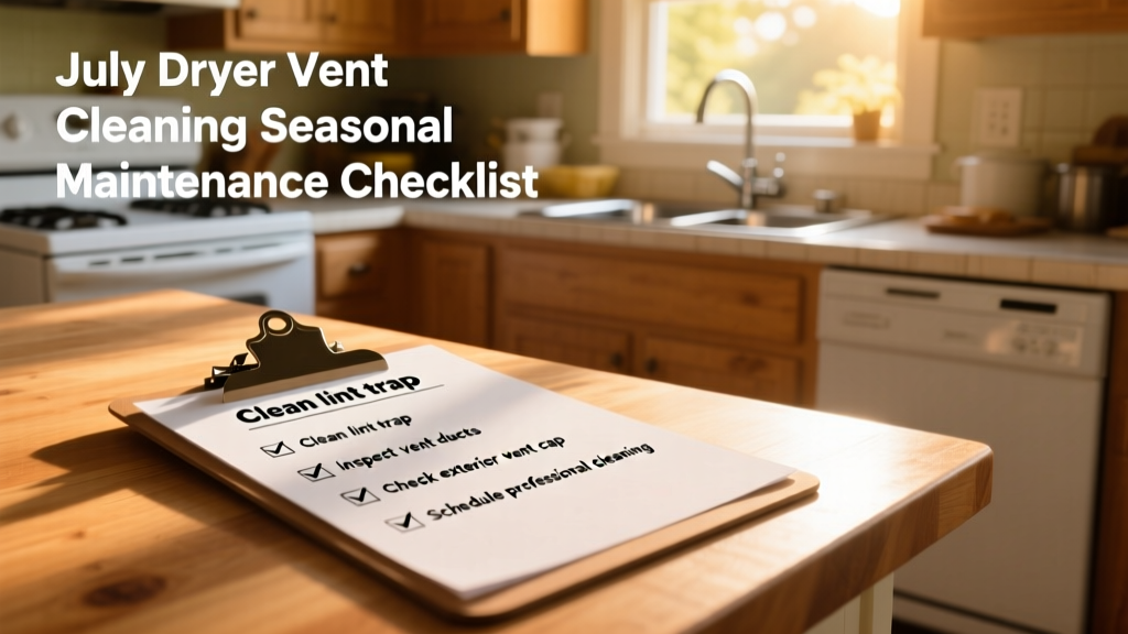 July Dryer Vent Cleaning: Seasonal Maintenance Checklist