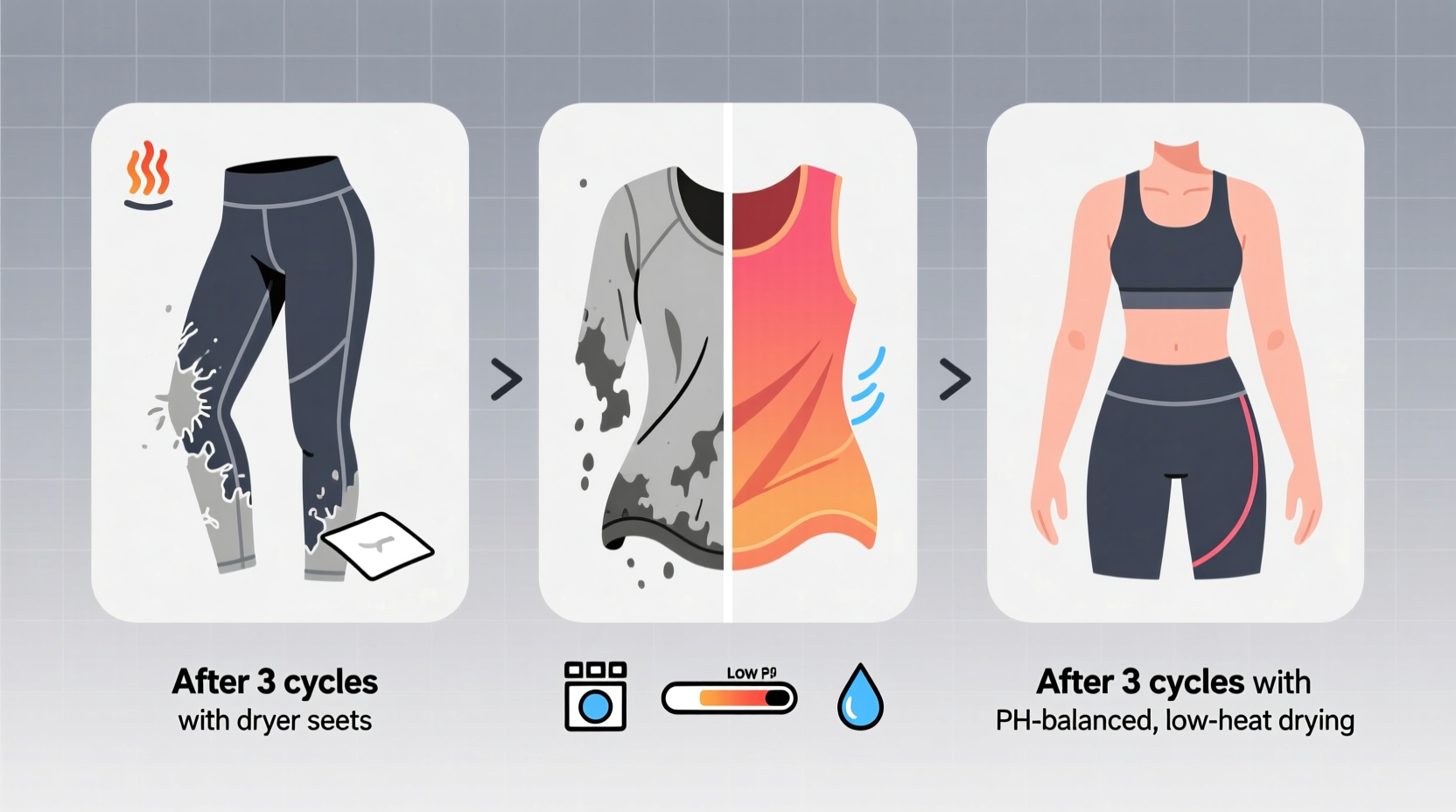 laundry tips are dryer sheets ruining your athleisure
