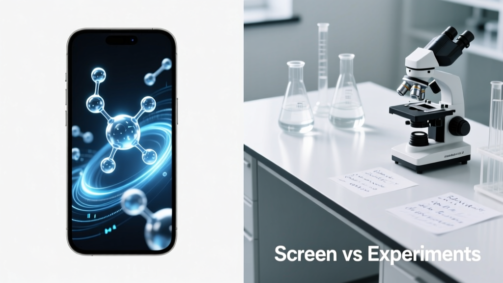 Screen Time vs. Hands-On STEM Learning Outcomes