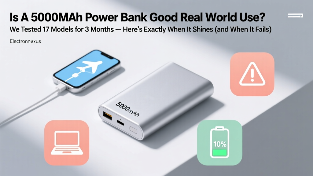 Is A 5000Mah Power Bank Good Real World Use? We Tested 17 Models for 3 Months — Here’s Exactly When It Shines (and When It Fails)