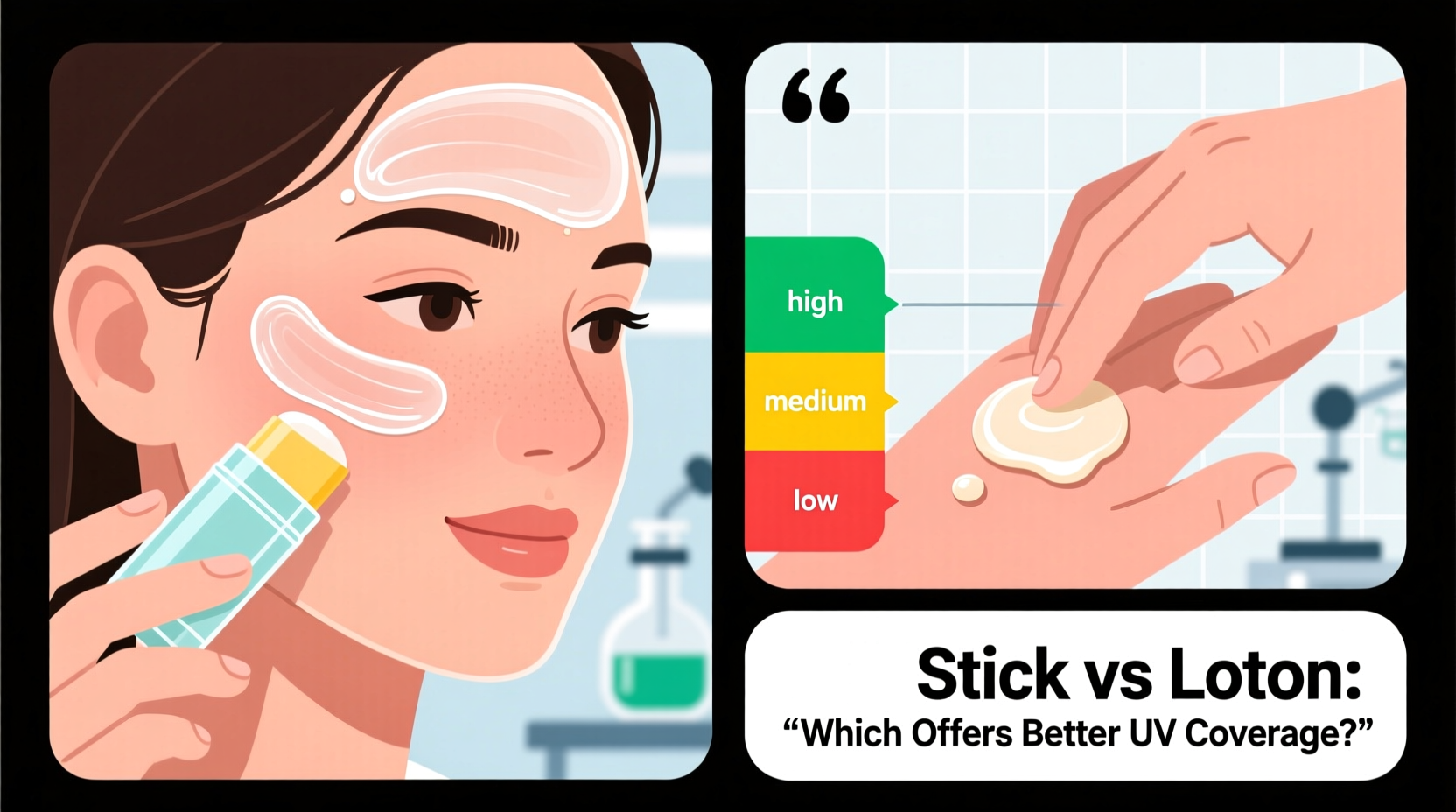 stick sunscreen vs lotion application which one actually gives better coverage