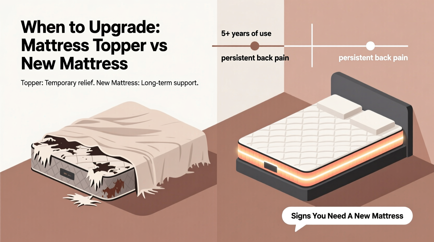 mattress topper vs new mattress when is it time to upgrade for better sleep