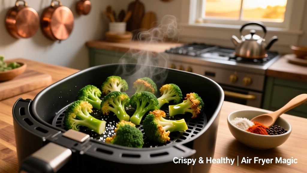 Best Air Fryer Fried Broccoli Recipe (Crispy & Healthy)
