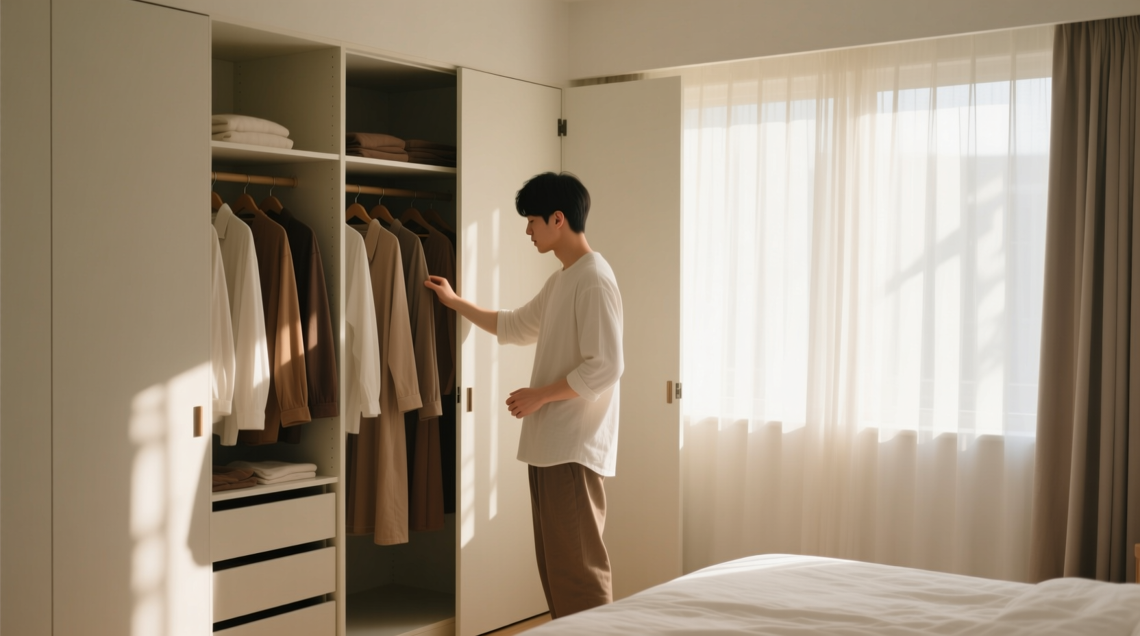 closet organization tips for calm mornings