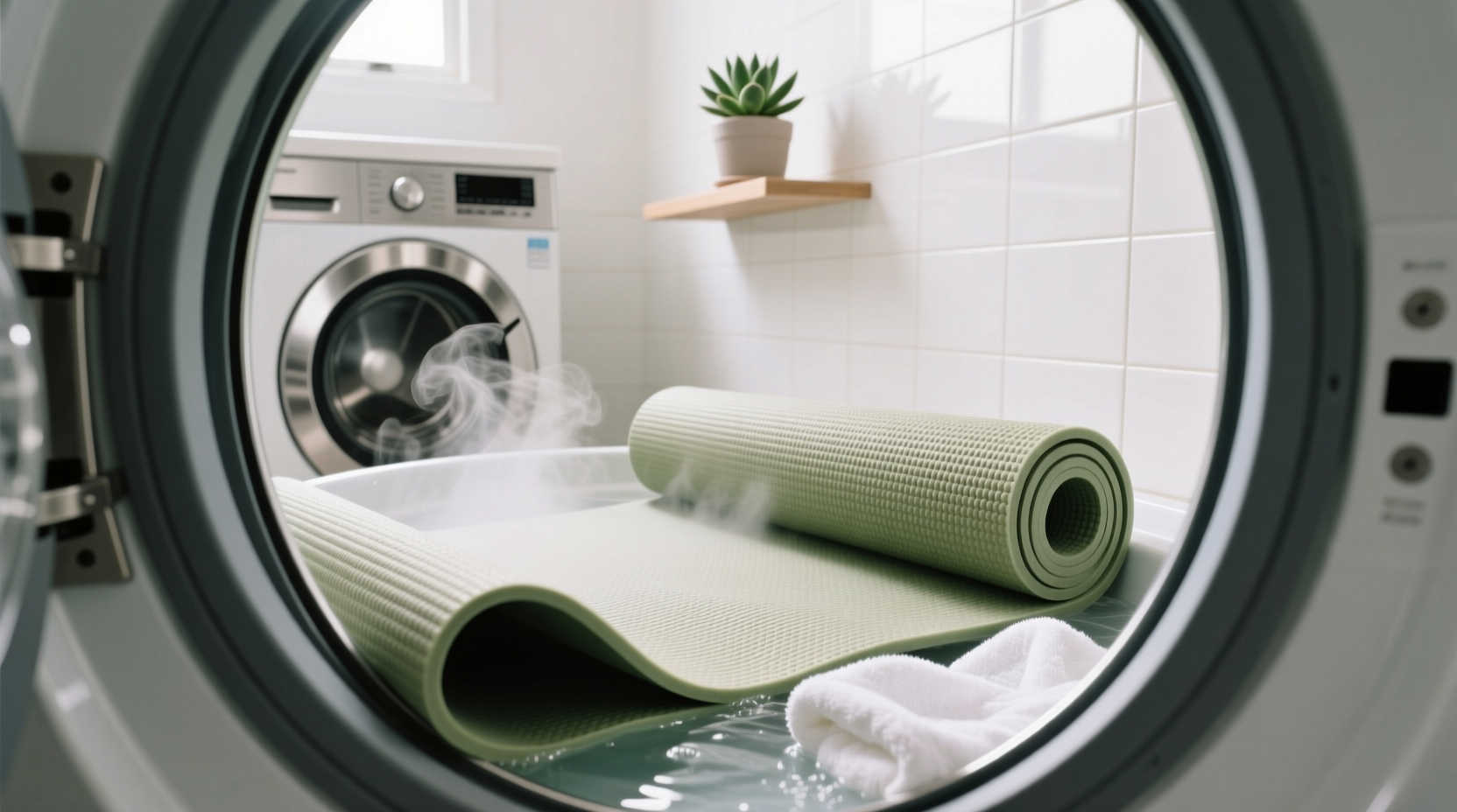 how to deodorize yoga mats in the laundry