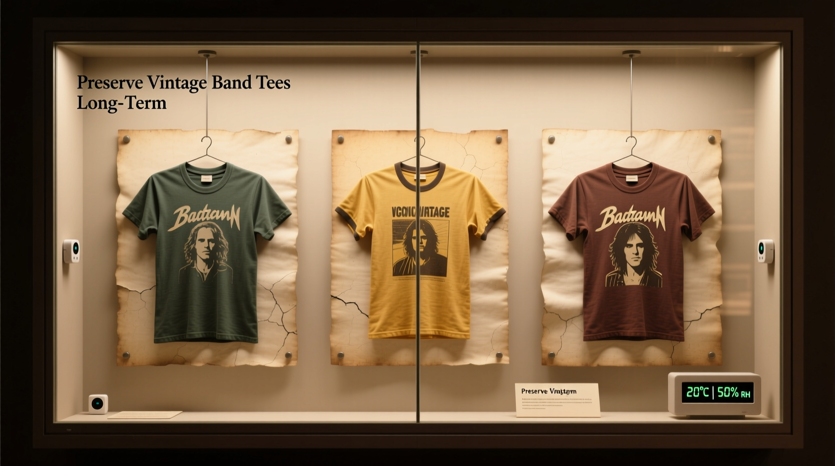 vintage band tees storage archival tips