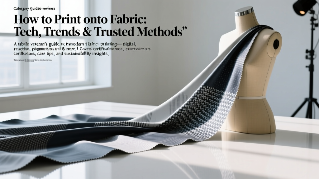How to Print onto Fabric: Tech, Trends & Trusted Methods