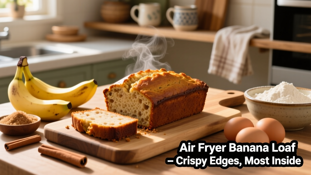 Air Fryer Banana Loaf: Crispy-Edged, Moist & Easy