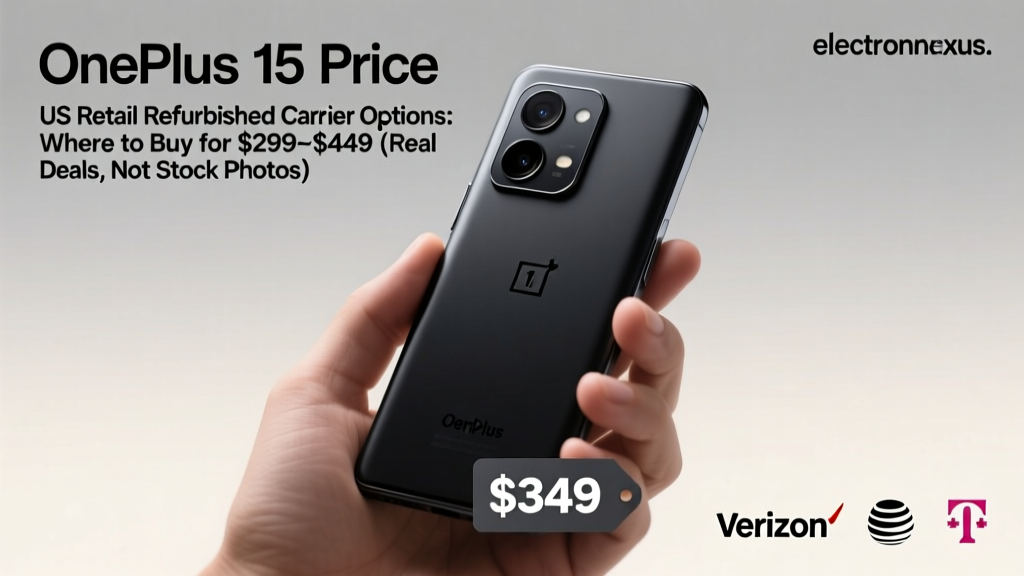 OnePlus 15 Price US Retail Refurbished Carrier Options: Where to Buy for $299–$449 (Real Deals, Not Stock Photos)