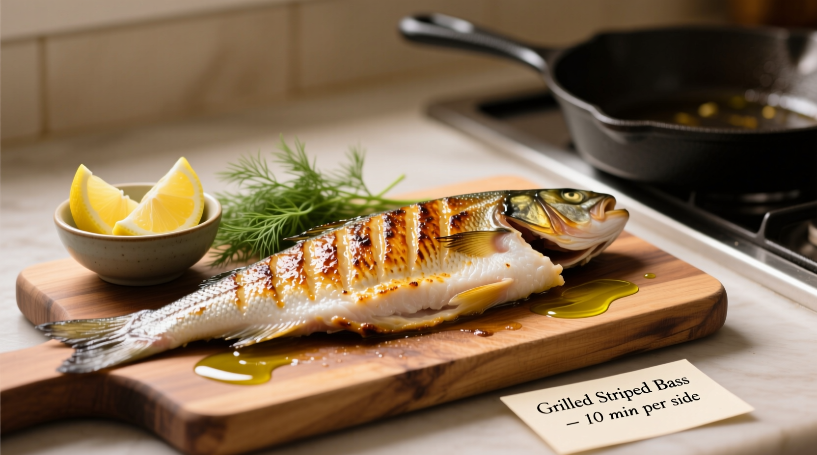 how to cook striped bass