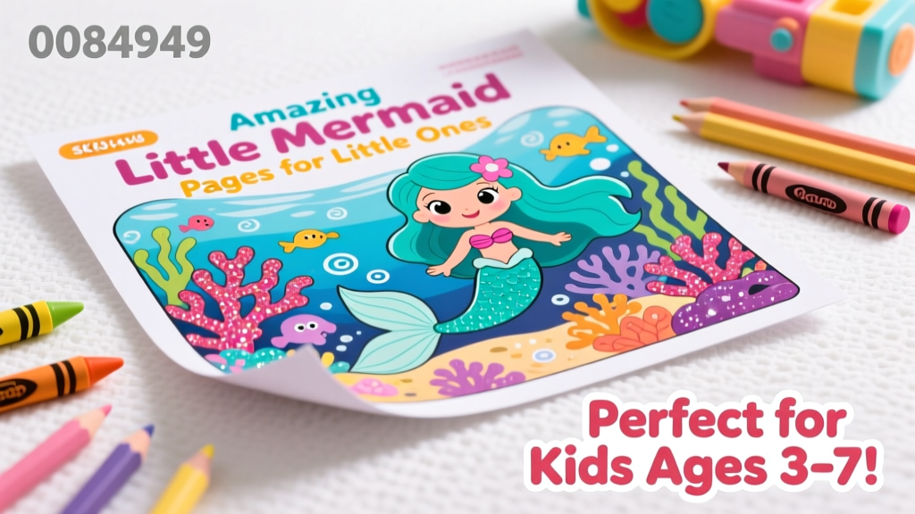 Amazing Little Mermaid Coloring Pages for Little Ones (0084948): Safety, Developmental Value, and Practical Use Guidance