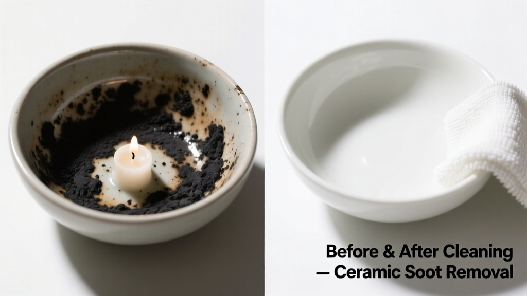 How to Remove Candle Soot from Ceramic Surfaces