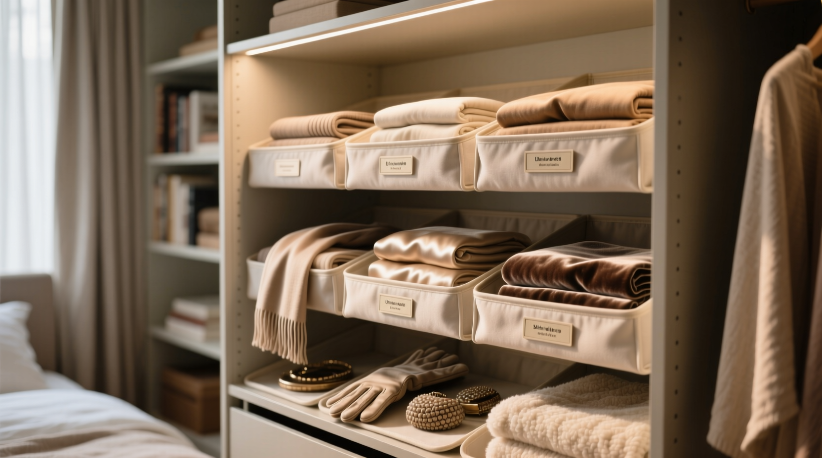 closet organization tips for asmr creators