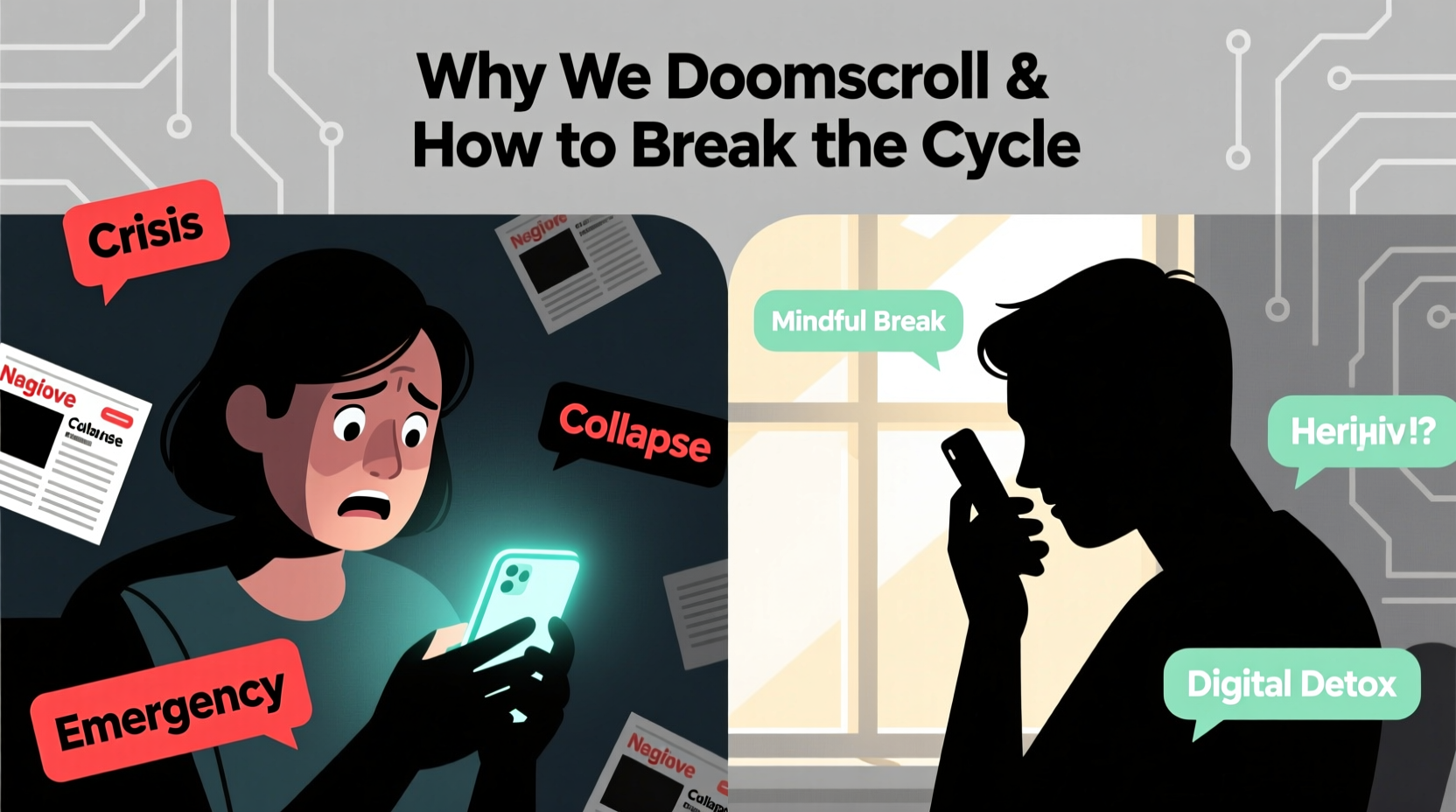 why do we doomscroll causes and how to break the addiction