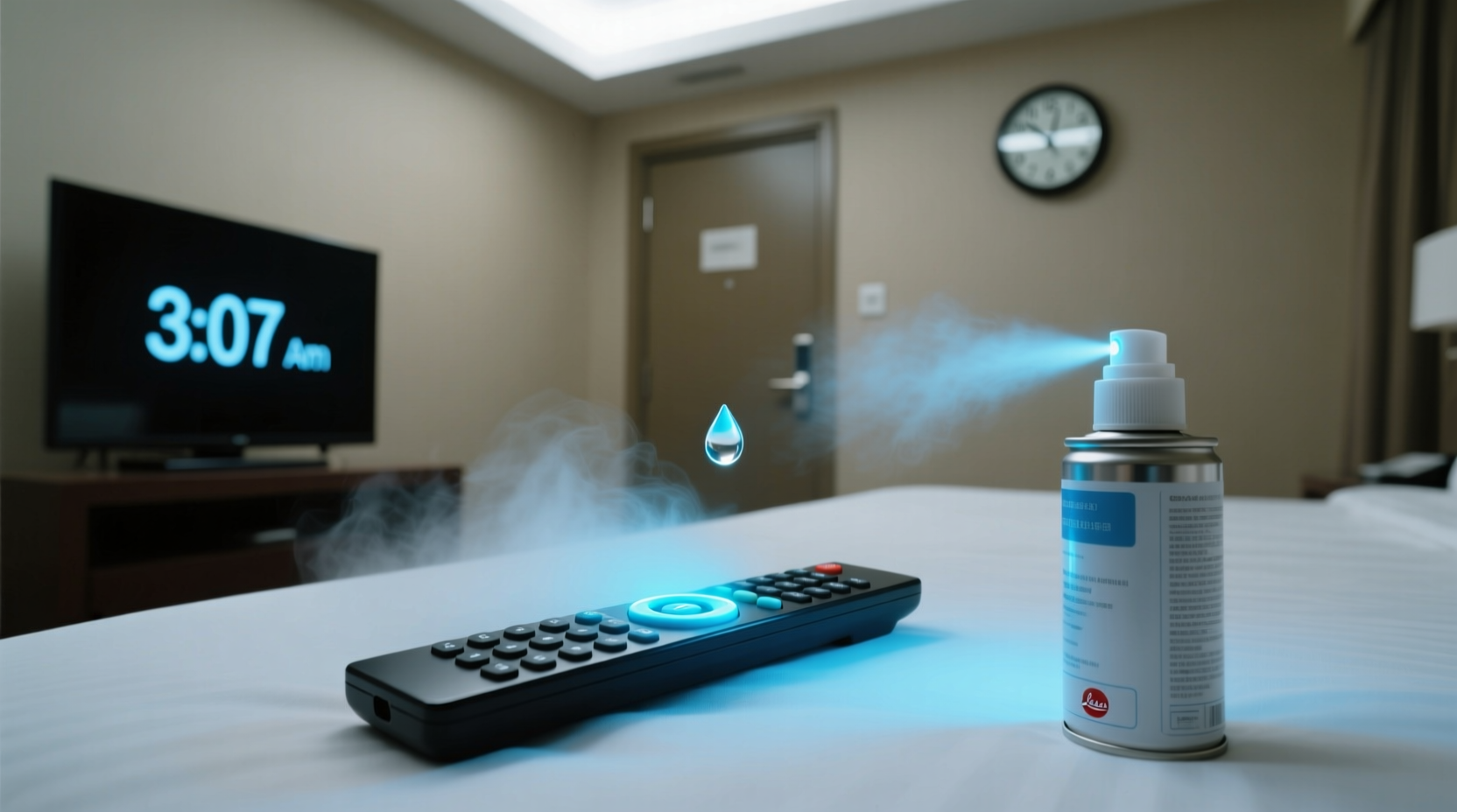 sanitize or quarantine your hotel rooms tv remote befo