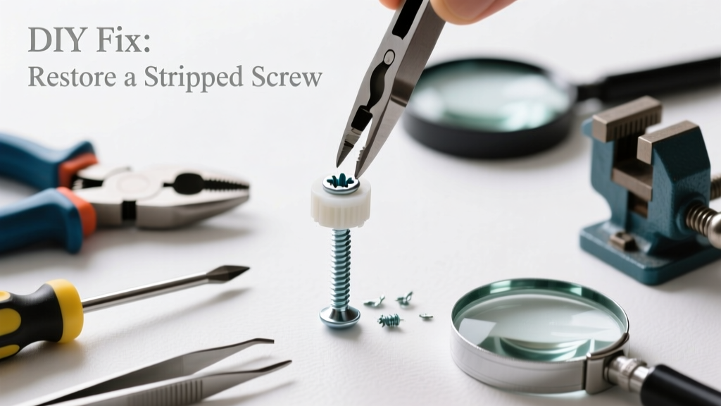 Replacing a Stripped Screw's Damaged Part: DIY Fix