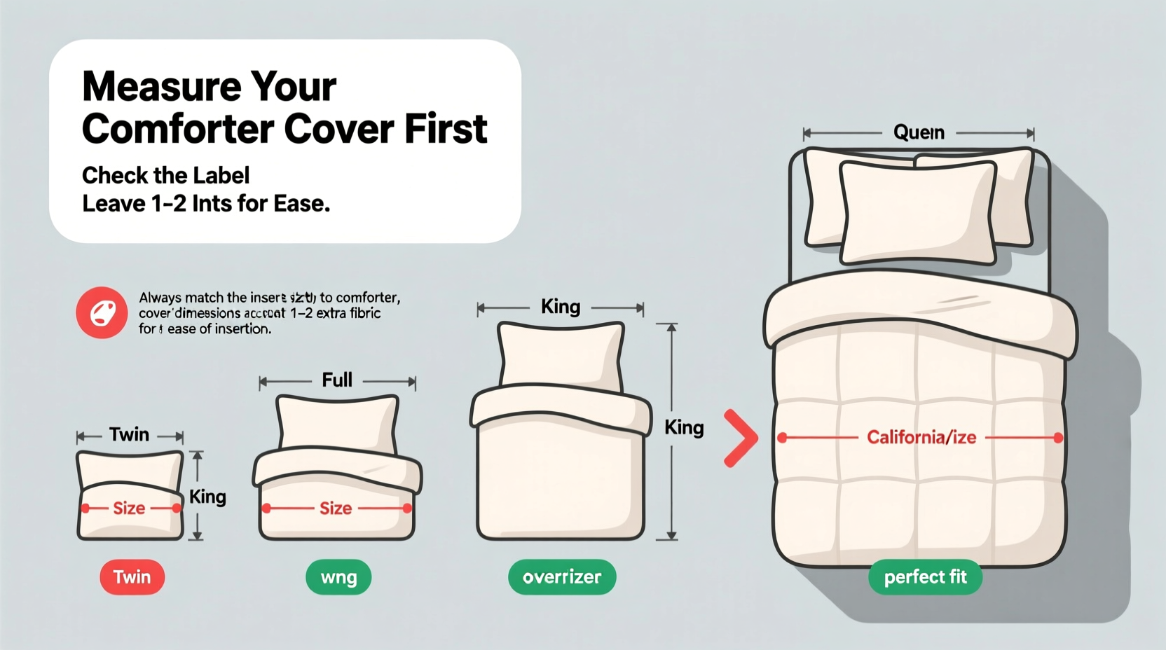 how to choose the right size duvet insert for your comforter without guesswork