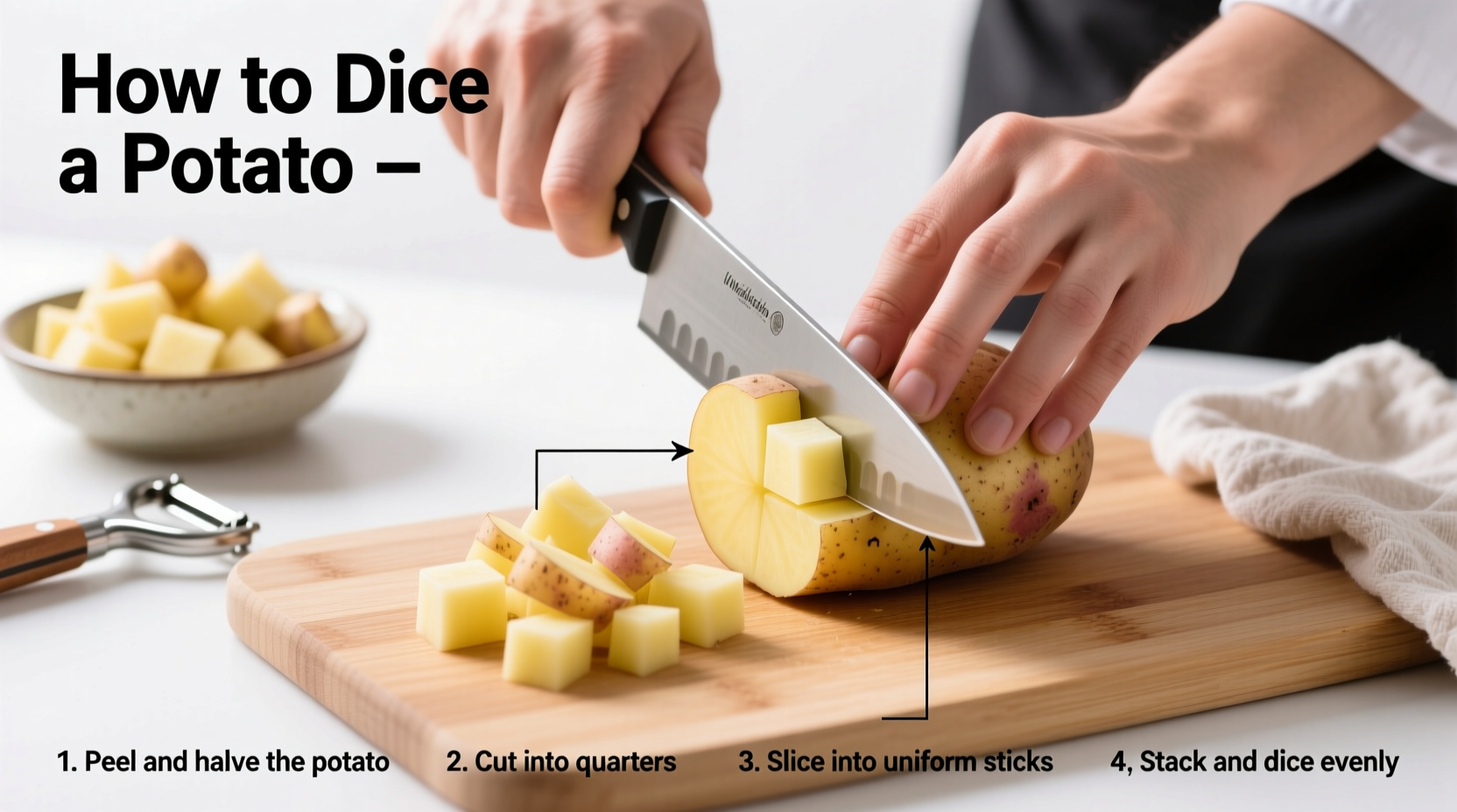 How to Dice a Potato: 5-Step Professional Technique