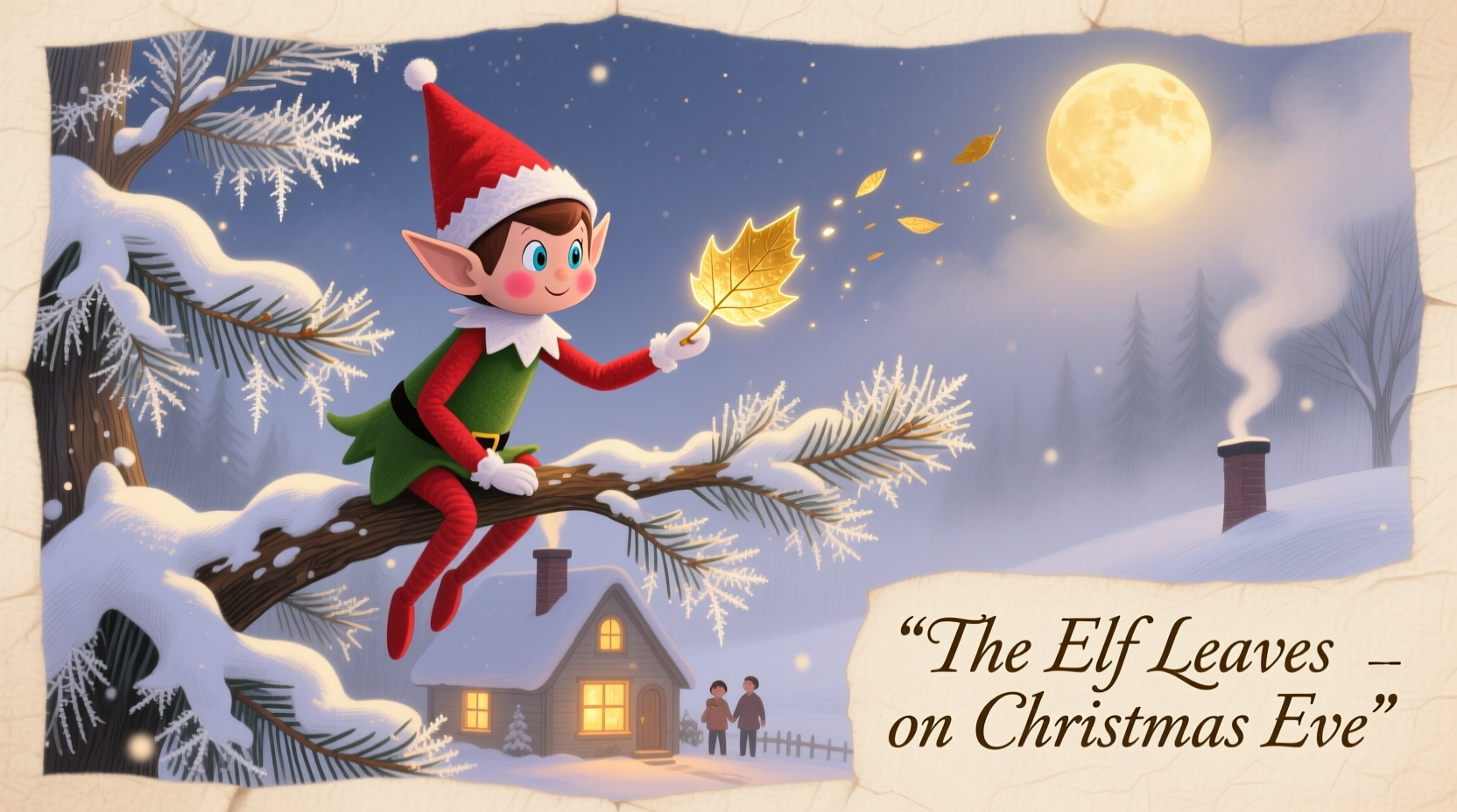 does the elf on the shelf leave on christmas eve