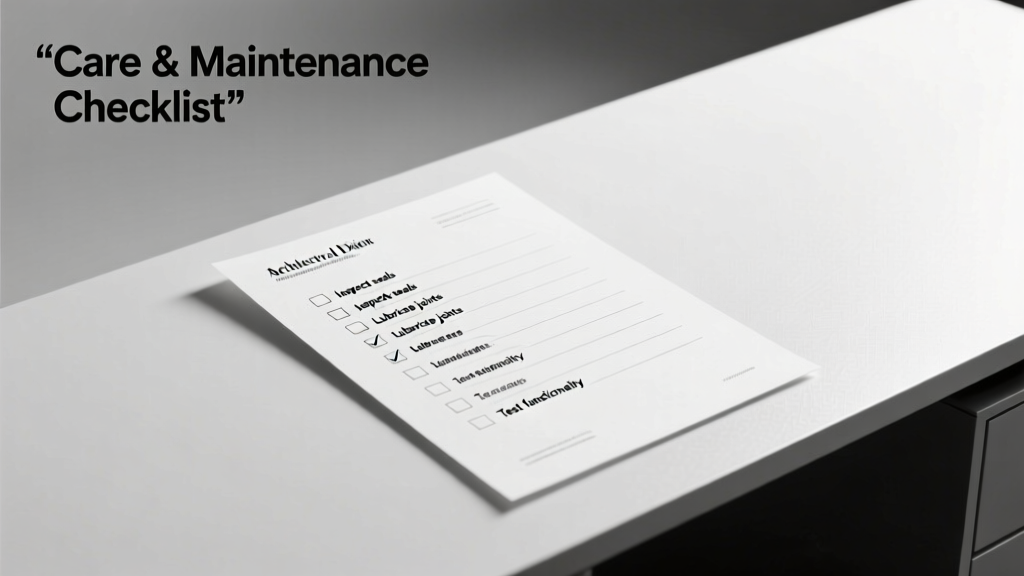 Checklist Care and Maintenance: A Practical Field Guide for Operational Reliability