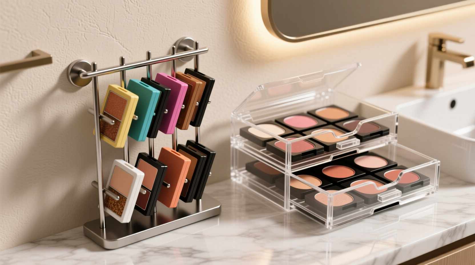 closet organization tips makeup palette storage showdown