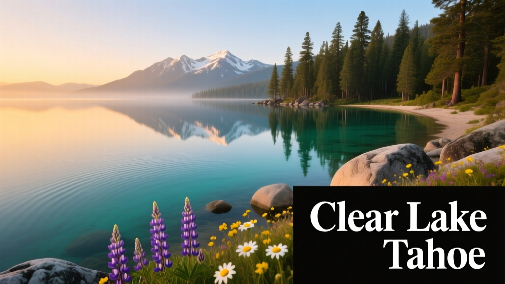 Clarity Lake Tahoe Photo Book: A Precision-Crafted Visual Archive of the Basin’s Light and Depth