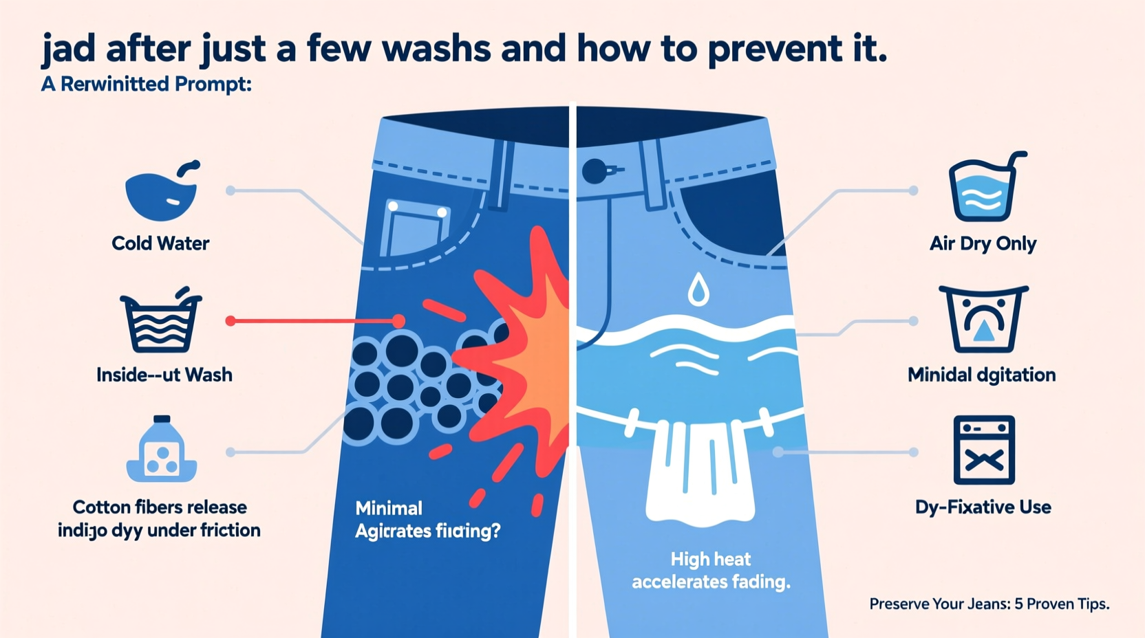 why do my jeans fade after just a few washes and how to prevent it