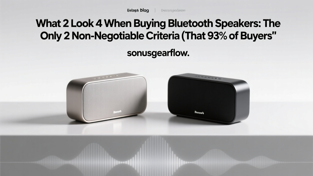 What to Look for in Bluetooth Speakers (2026)