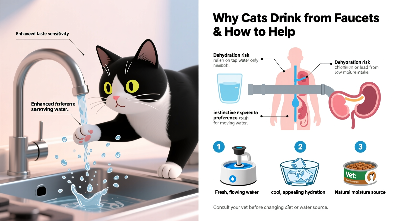 why is my cat obsessed with drinking from the faucet health implications and solutions