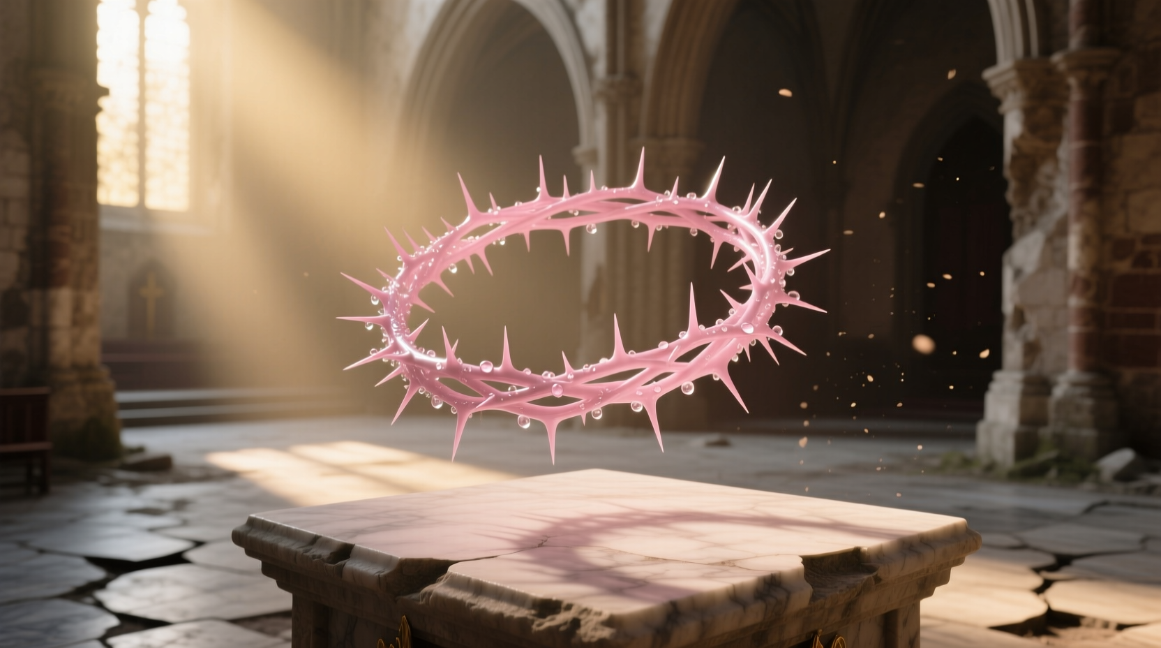 crown of thorns pink