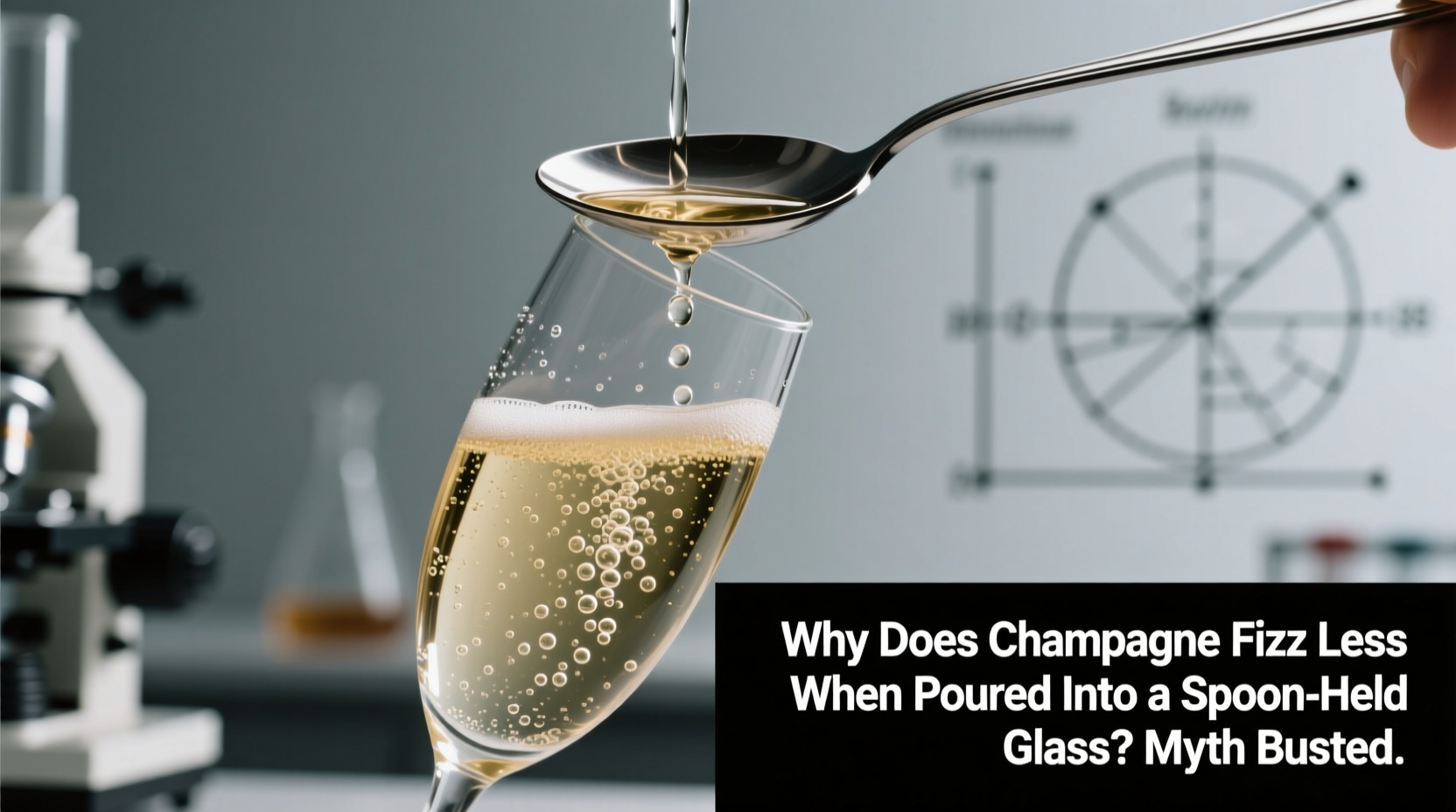 Why Does Champagne Fizz Less When Poured Into A Spoon-held Glass Myth ...