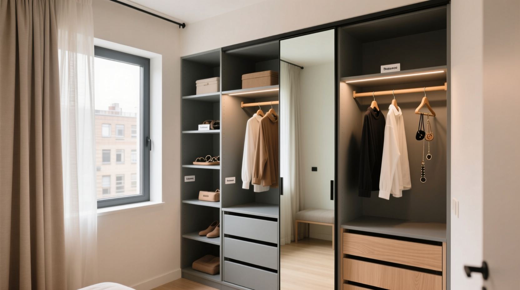 tiny closet organization for people