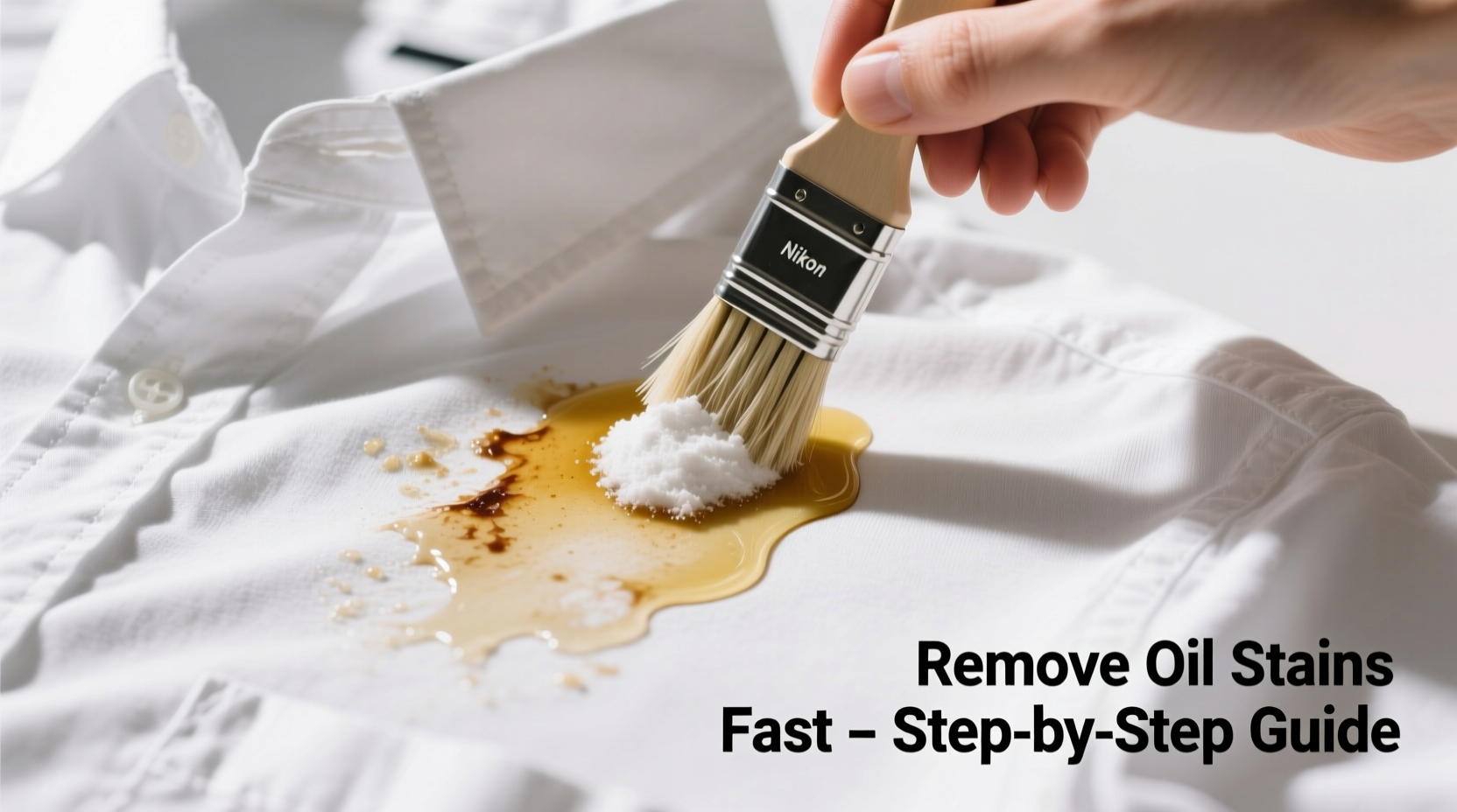 Removing cooking oil stain from white shirt