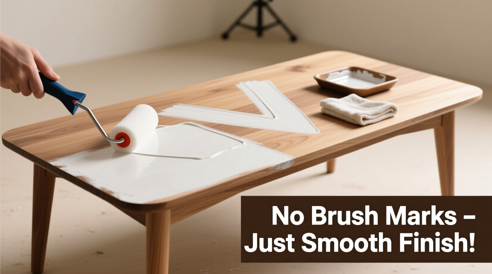 how to paint furniture without brush marks using simple tools