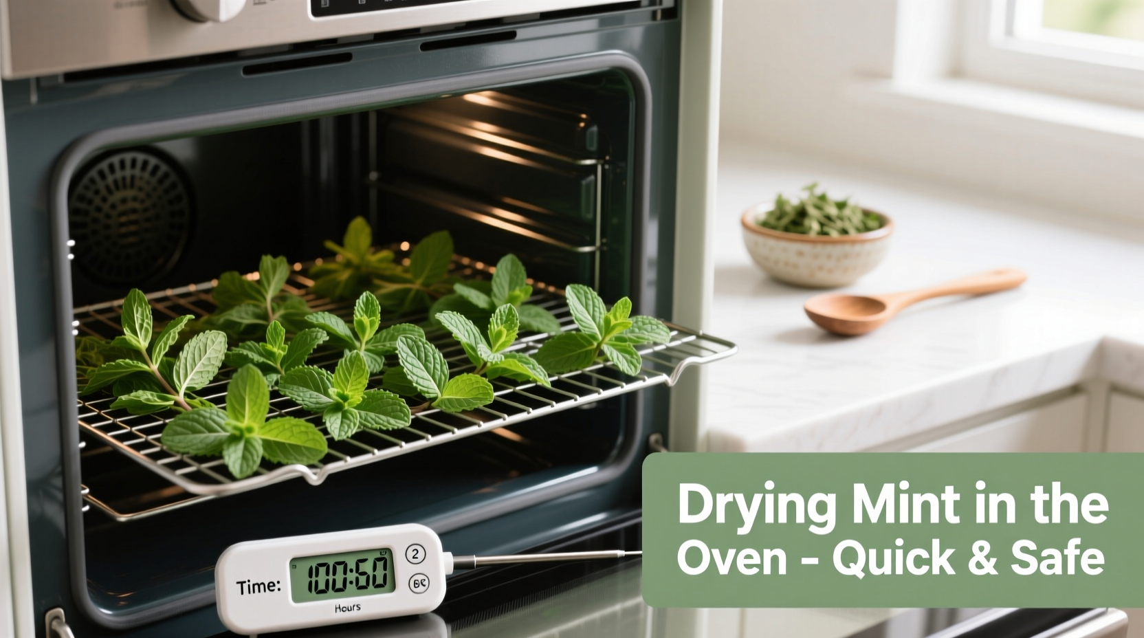 Dry Mint in 2 Hours | TheHomeSprouts