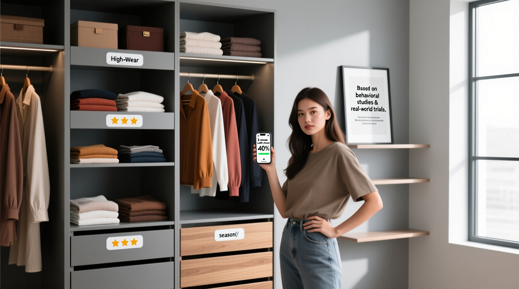 closet organization tips frequency season