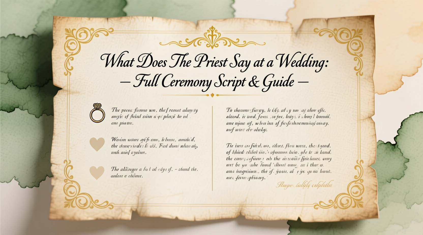 what does the priest say at a wedding