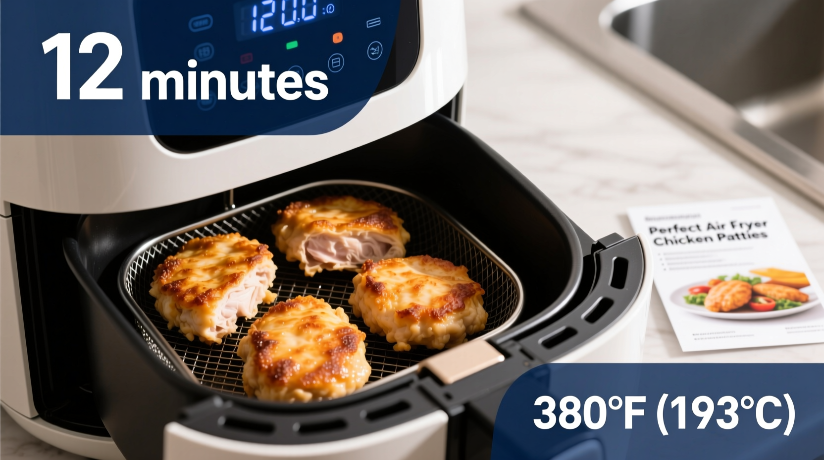 how long to cook chicken patties in air fryer