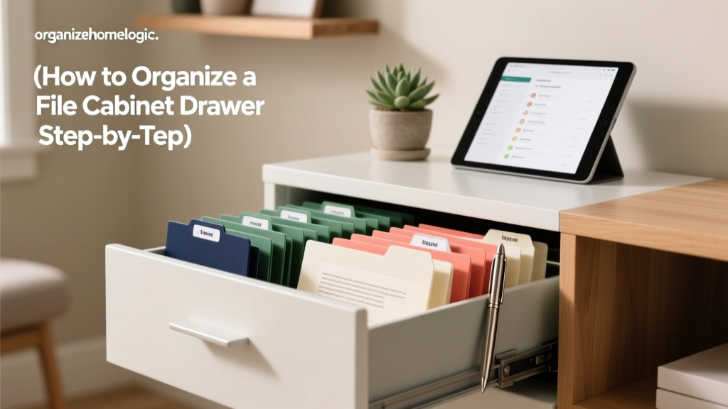 How to Organize a File Cabinet Drawer (Step-by-Step)
